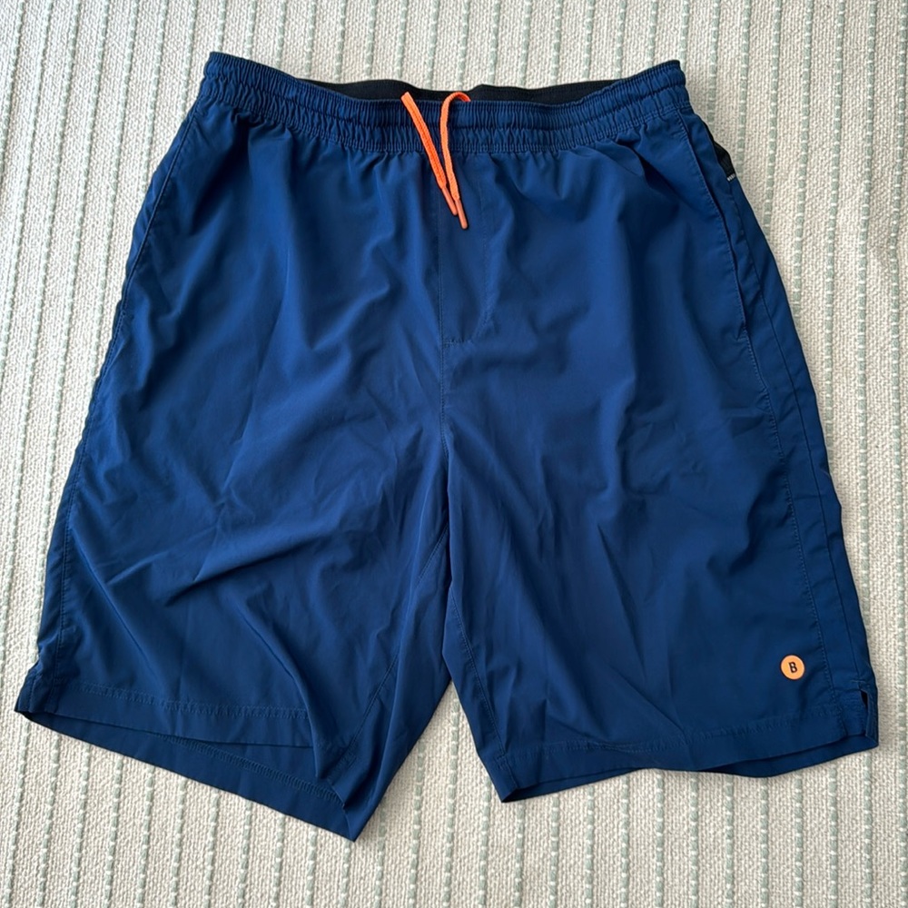 Bonobos Lined Workout Shorts - 33in Waist - 9 inch inseam - Navy Blue